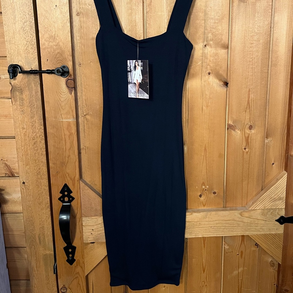 NWT Navy Naked Wardrobe Midi